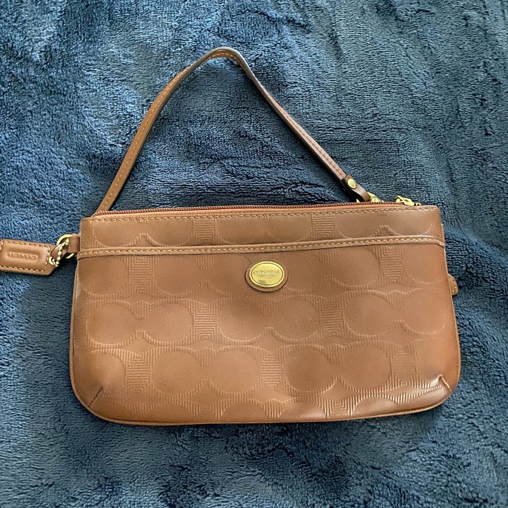 Brown Coach Clutch